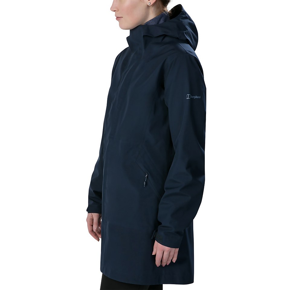 Women's Limosa Long Waterproof Jacket - Blue
