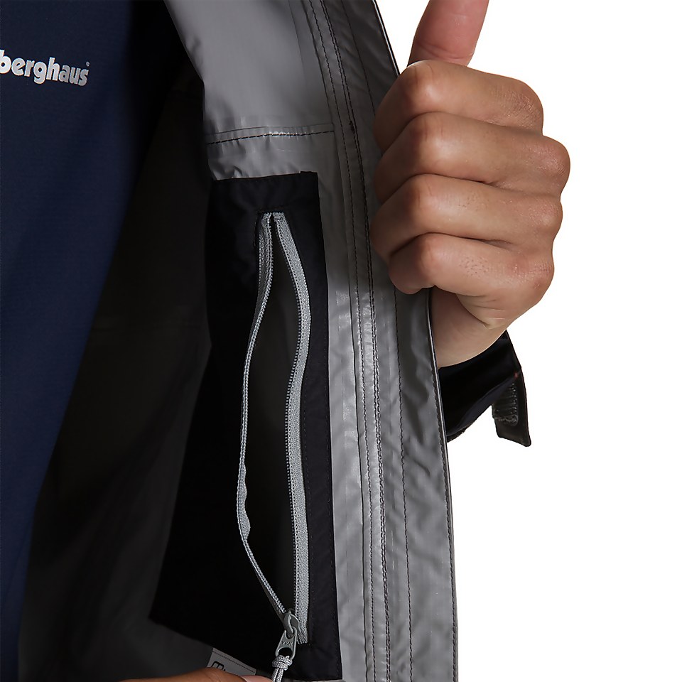 Men's Sky Hiker Waterproof Jacket - Black / Grey