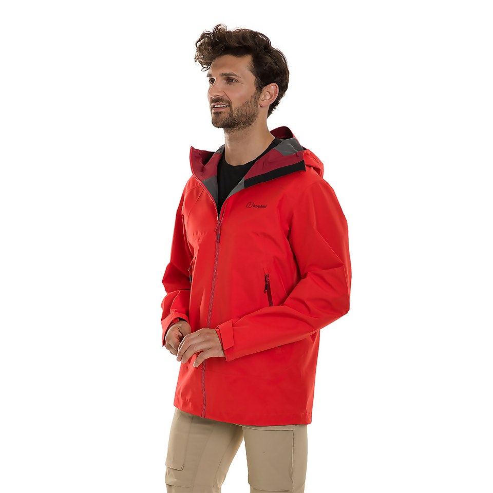 Men's Paclite Peak Vented Waterproof Jacket - Red