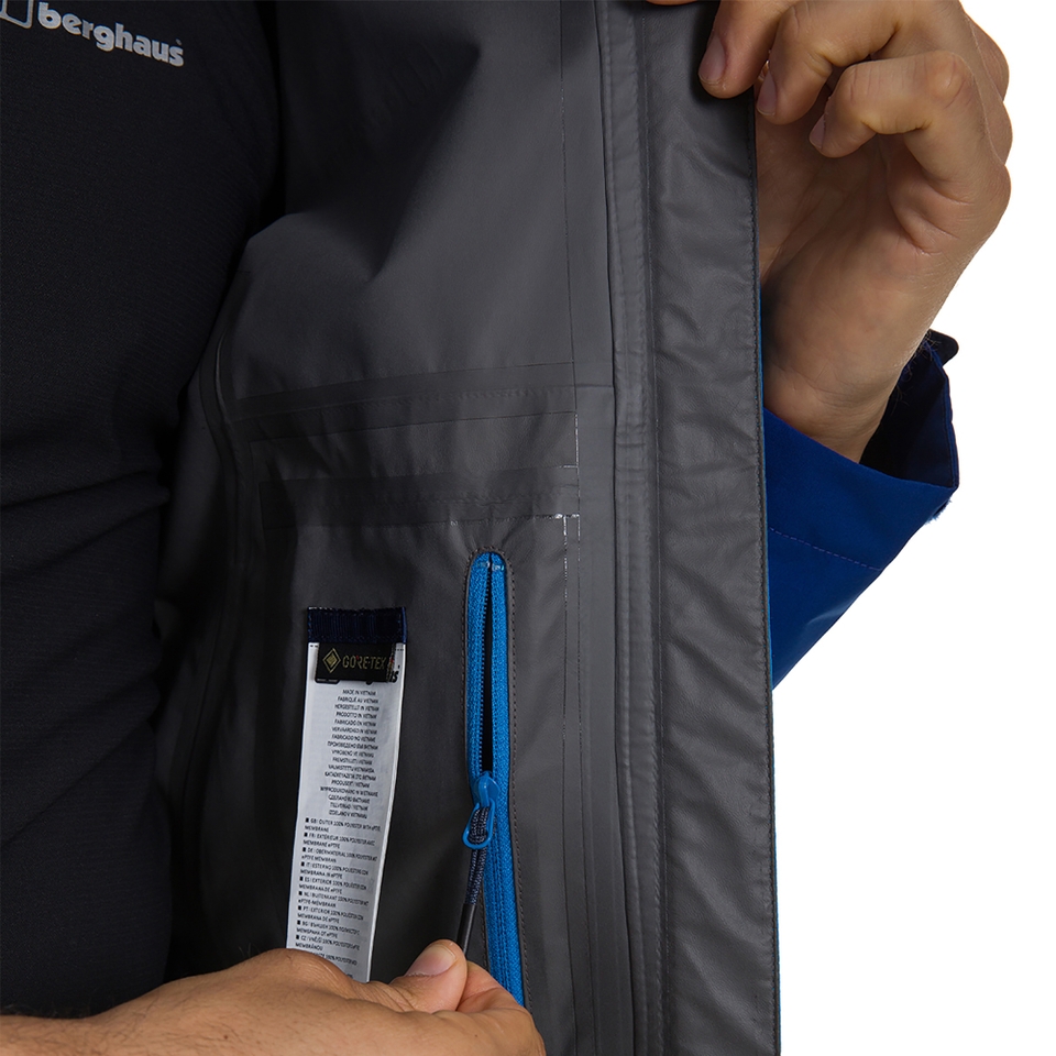 BERGHAUS PACLITE PEAK VENT SHELL JKT AM BLU/BLU