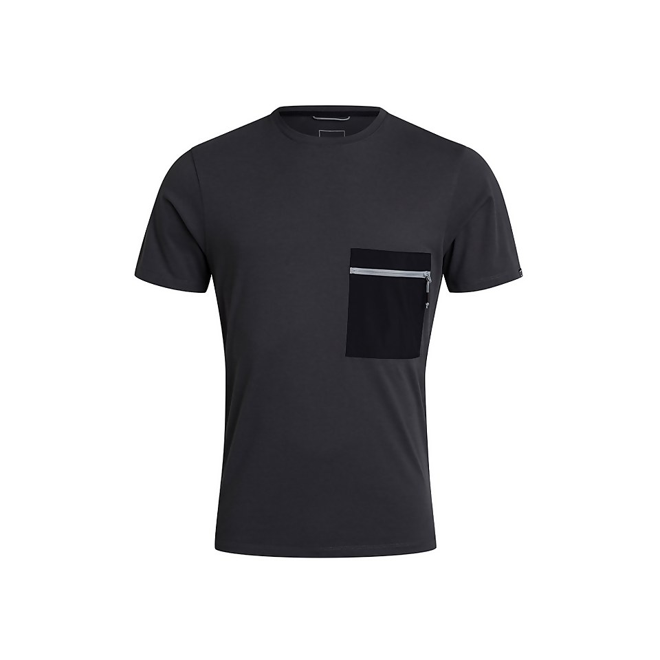 BERGHAUS DRAKESTONE POCKET T SHIRT AM GRY/BLK