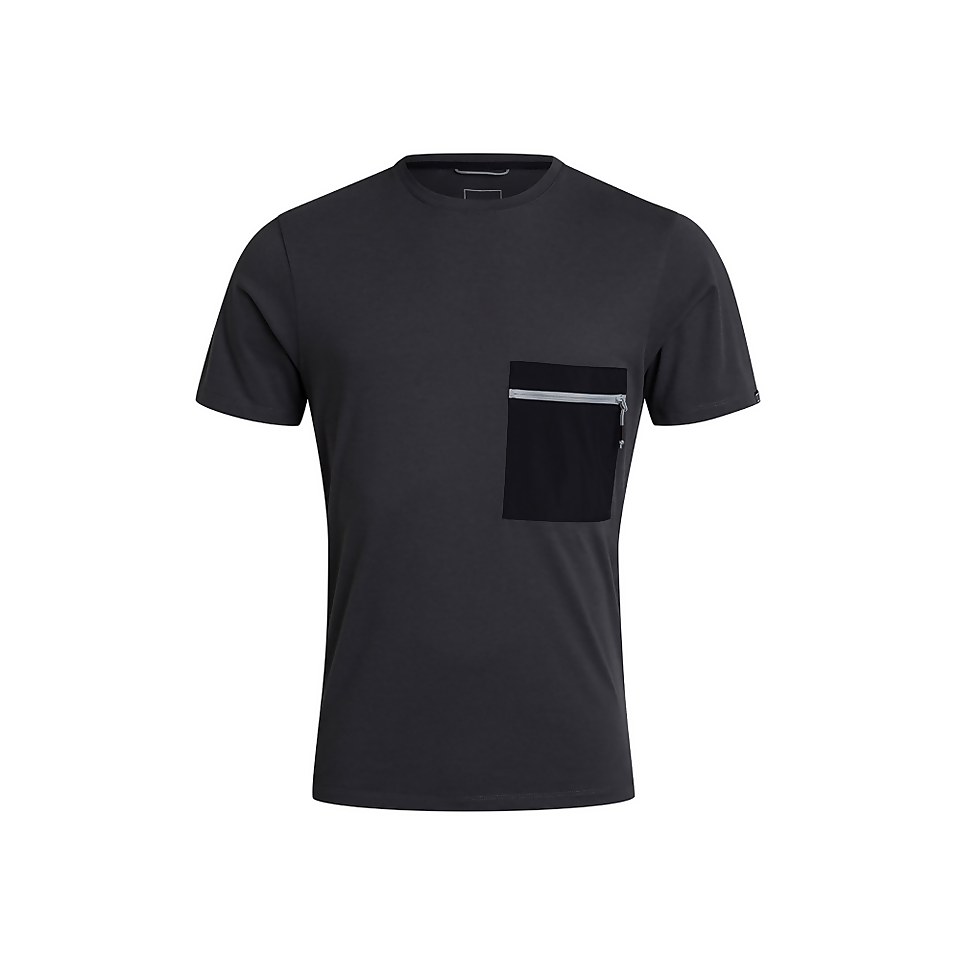 BERGHAUS DRAKESTONE POCKET T SHIRT AM GRY/BLK