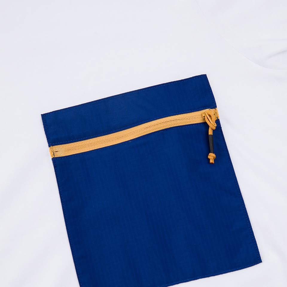 BERGHAUS DRAKESTONE POCKET T SHIRT AM WHT/BLU