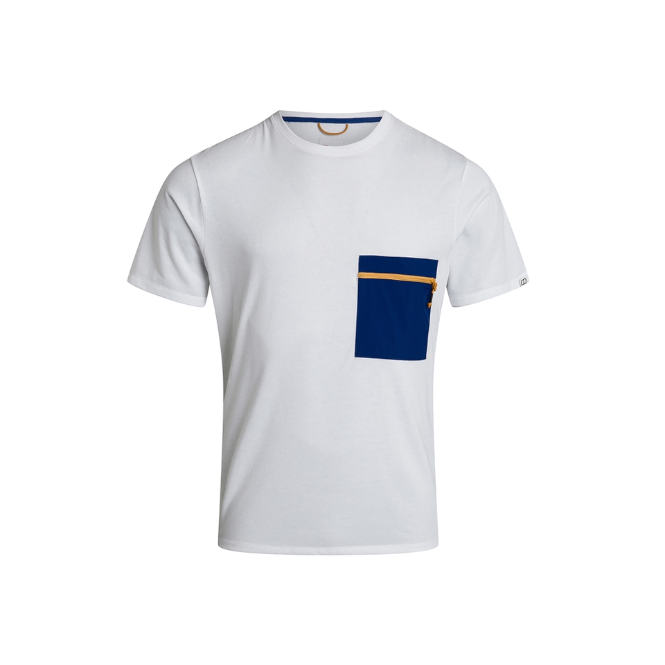 BERGHAUS DRAKESTONE POCKET T SHIRT AM WHT/BLU
