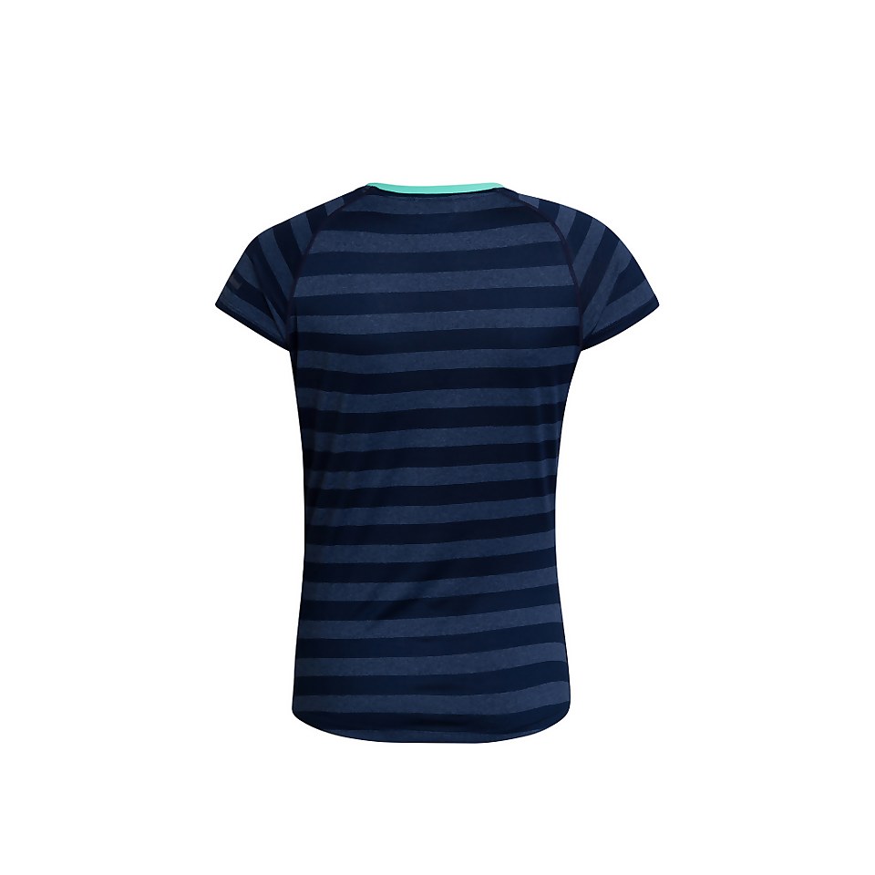 Women's Stripe Tech Tee 2.0 - Blue