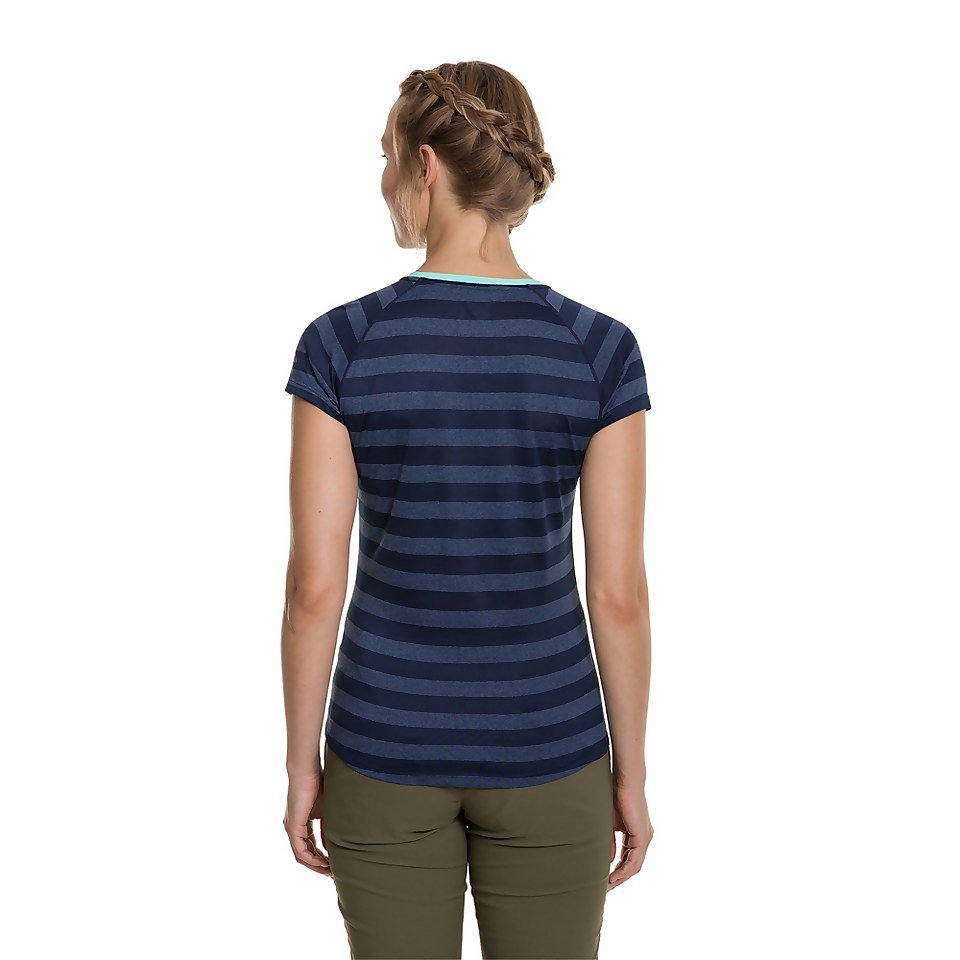 Women's Stripe Tech Tee 2.0 - Blue