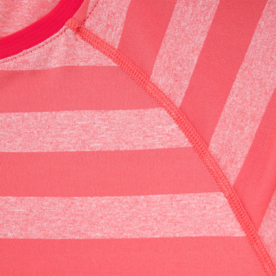 Women's Stripe Tech Tee 2.0 - Red