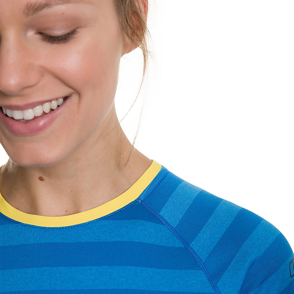 Women's Stripe Tech Tee 2.0 - Blue