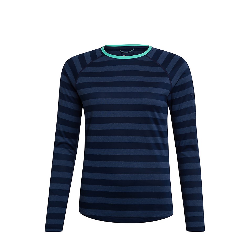 Women's Stripe Tech Tee 2.0 - Blue
