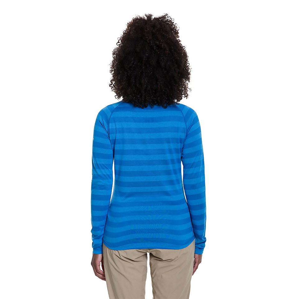 Women's Stripe Tech Tee 2.0 - Blue