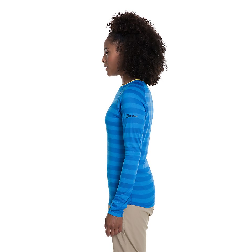 Women's Stripe Tech Tee 2.0 - Blue