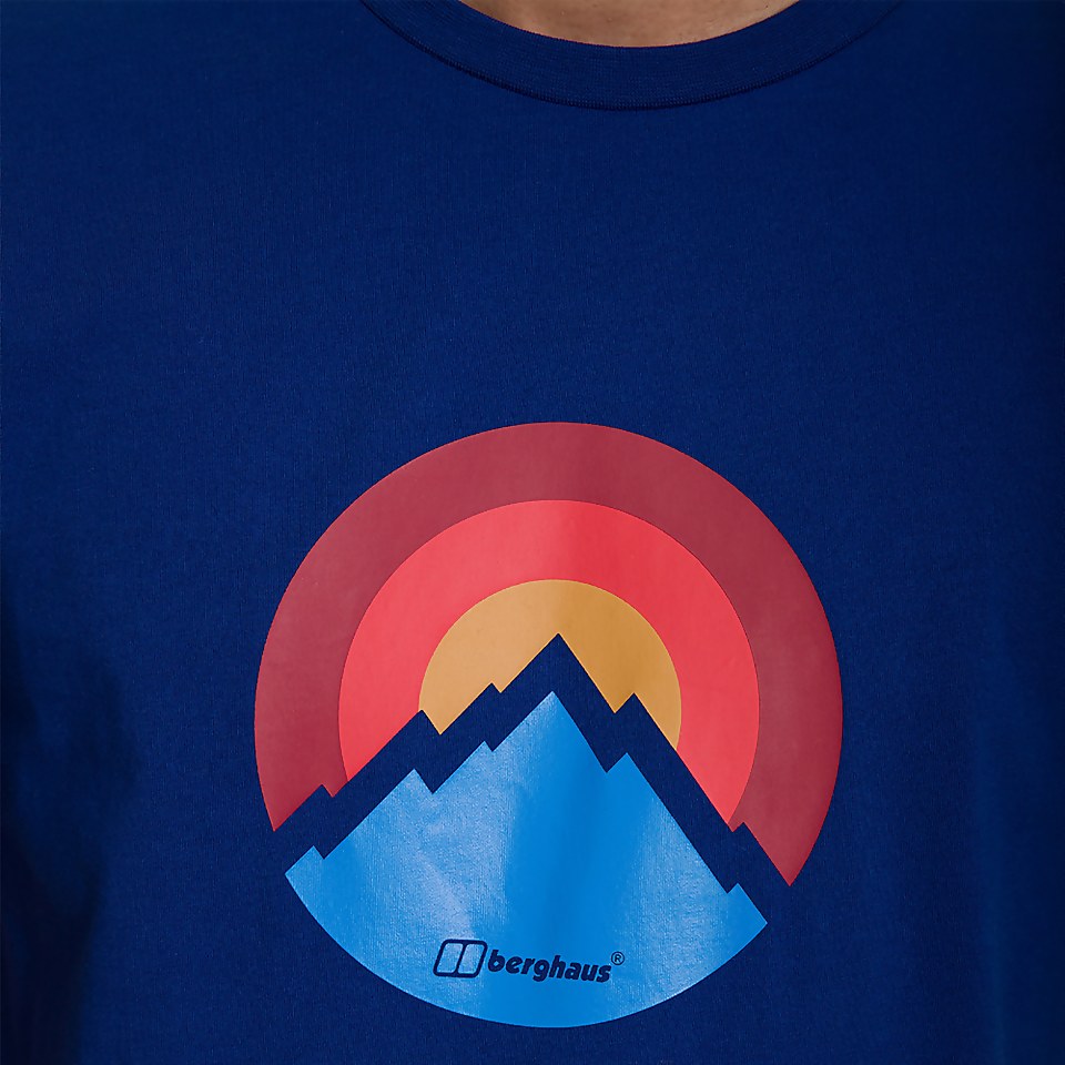 Men's Modern Mountain T-Shirt - Blue