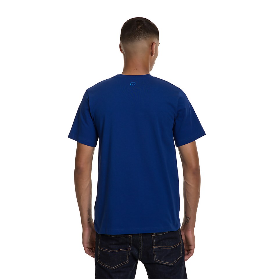 Men's Modern Mountain T-Shirt - Blue