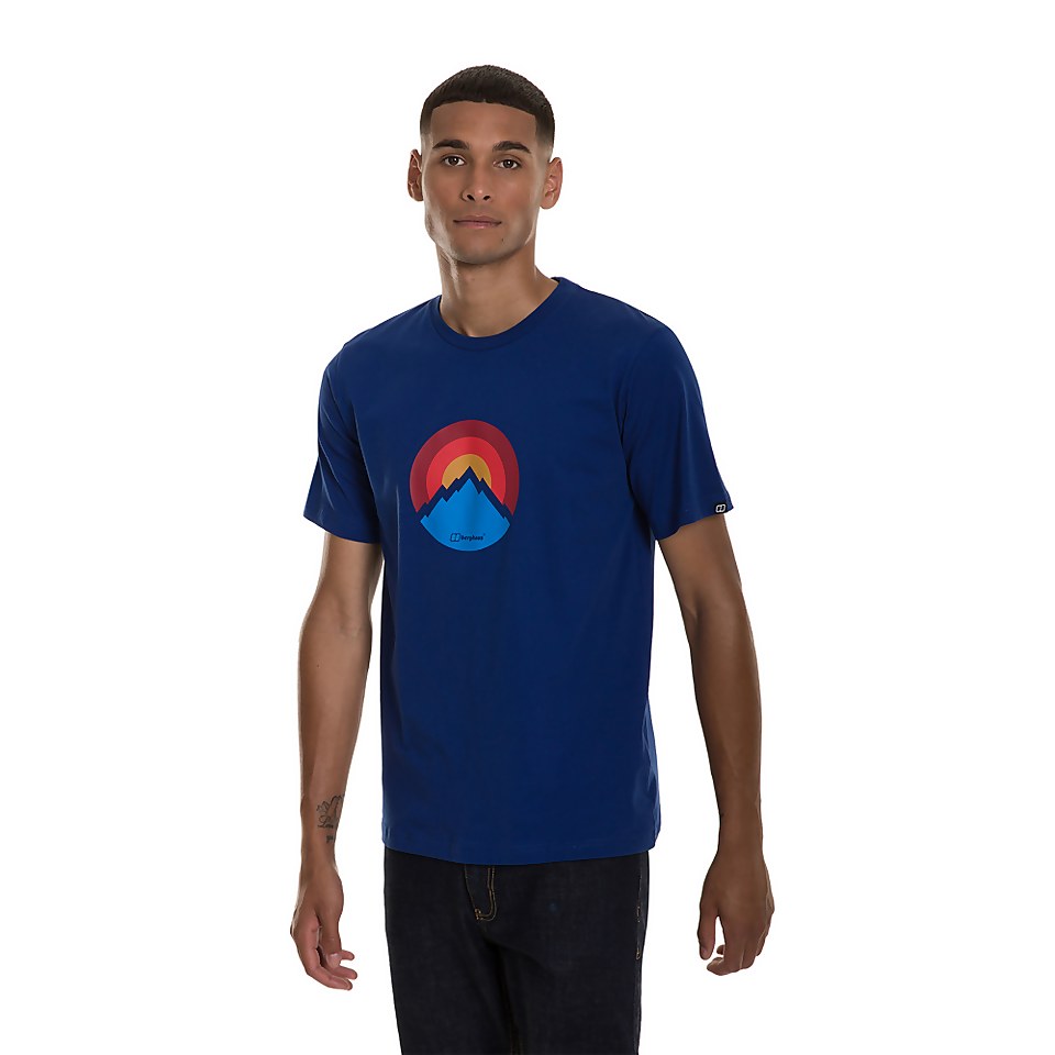 Men's Modern Mountain T-Shirt - Blue