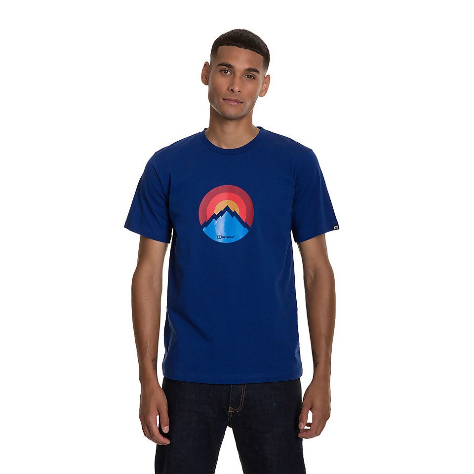 Men's Modern Mountain T-Shirt - Blue