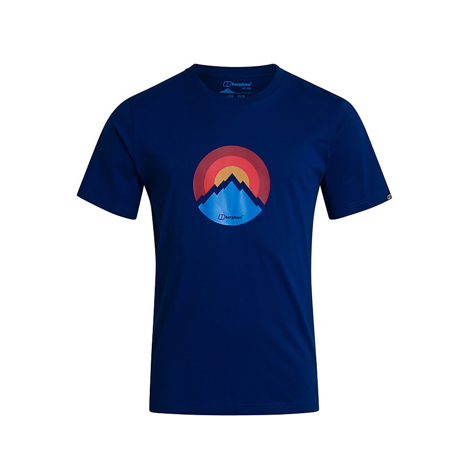 Men's Modern Mountain T-Shirt - Blue
