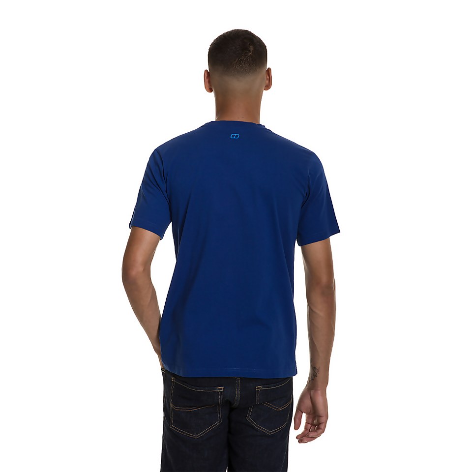 Men's Modern Mountain T-Shirt - Blue
