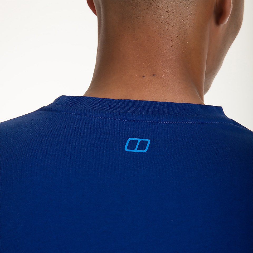 Men's Modern Mountain T-Shirt - Blue