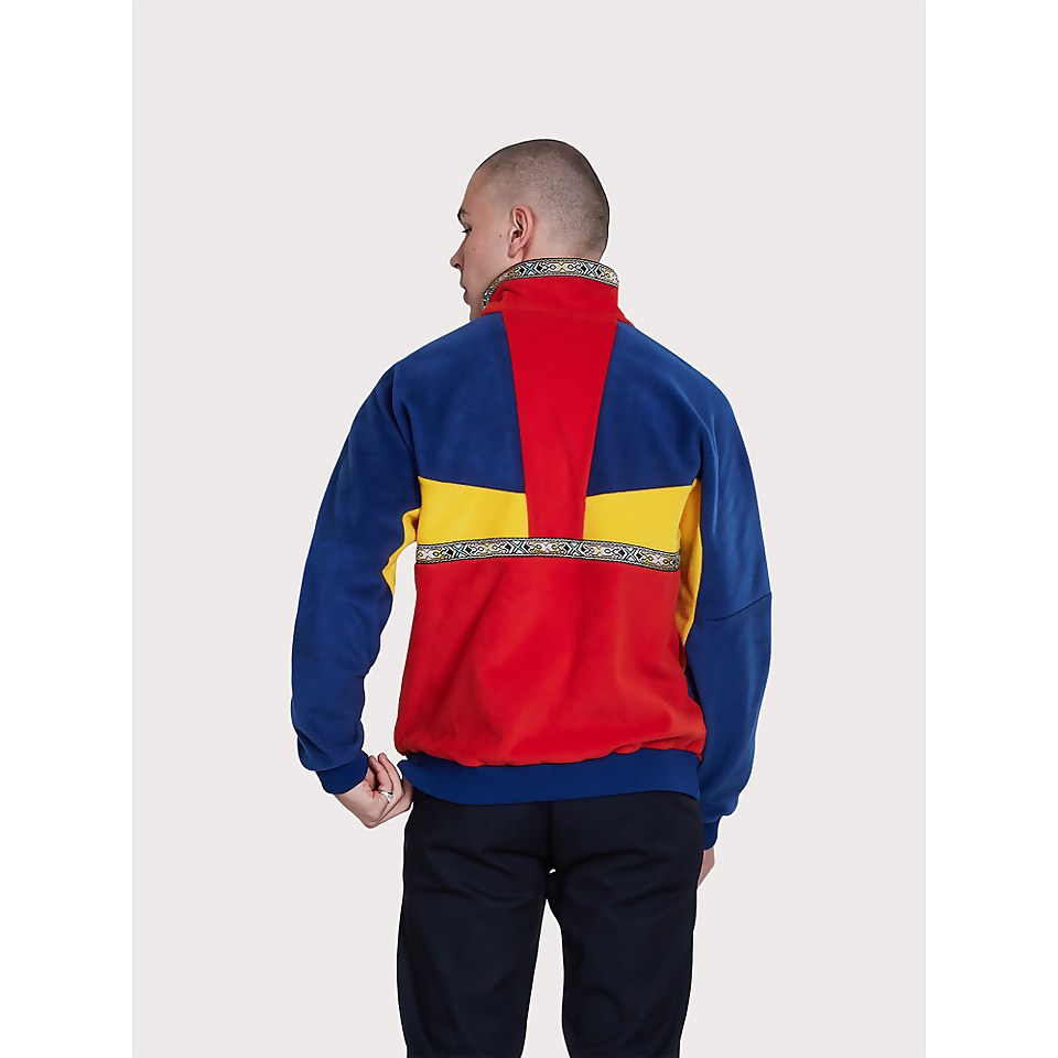 Unisex Tramantana 91 Fleece Jacket - Red / blue