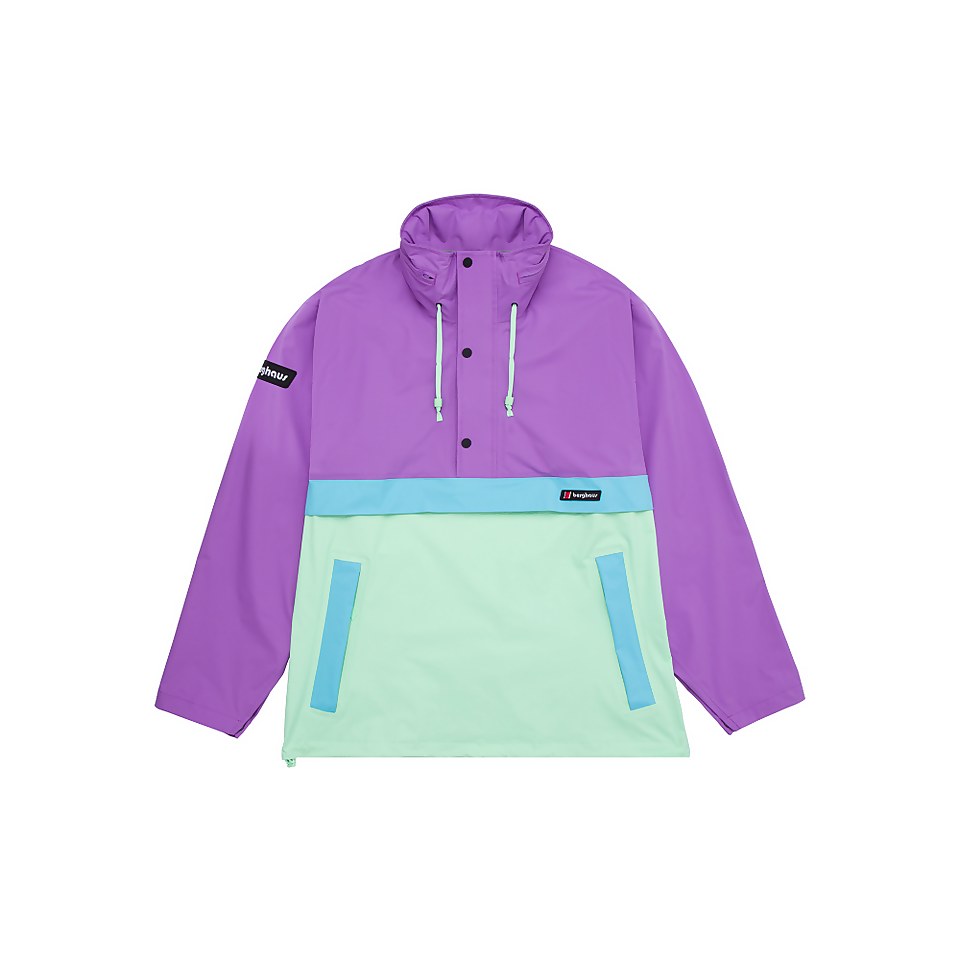BERGHAUS SKI SMOCK 86 SHELL HZIP AU PUR/LTGRN