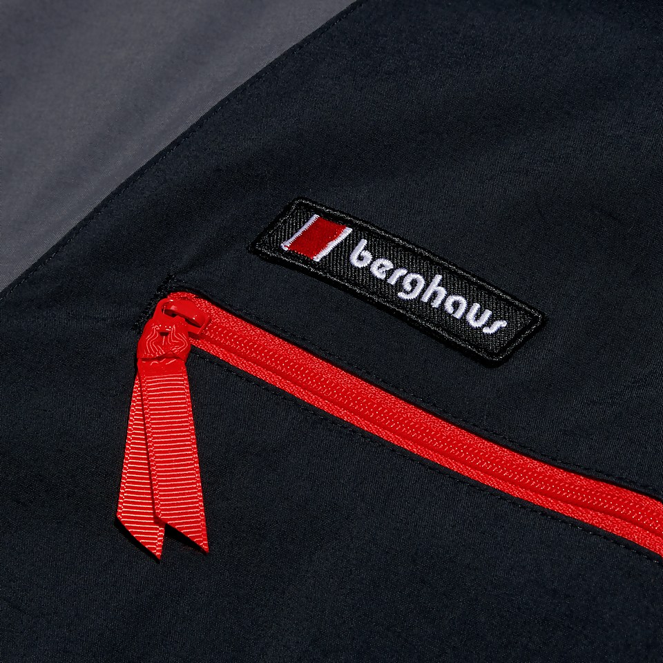 Unisex Wind Shirt 90 Half Zip - Black/Grey