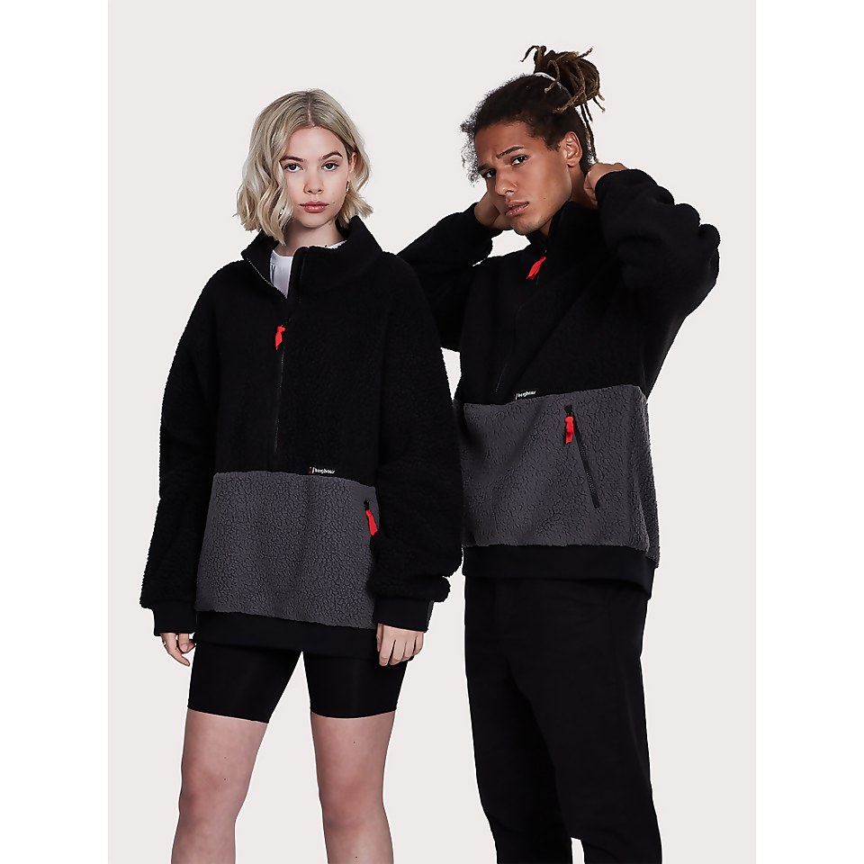 Unisex Polar 90 Fleece Half Zip - Black
