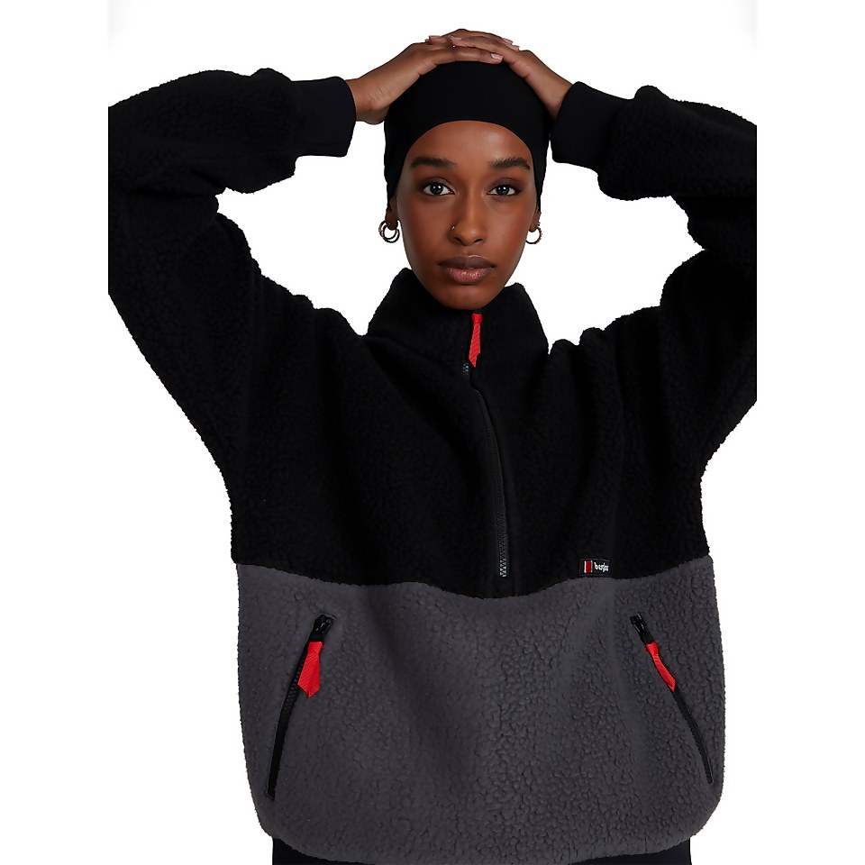 Unisex Polar 90 Fleece Half Zip - Black