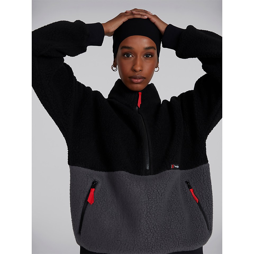 Unisex Polar 90 Fleece Half Zip - Black