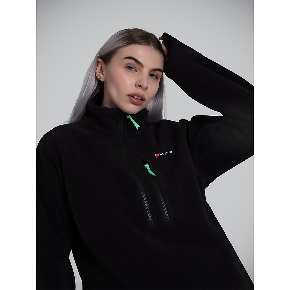 Unisex Prism Half Zip Fleece - Black