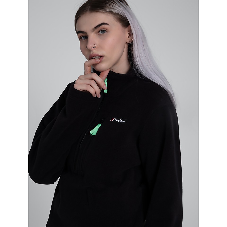 Unisex Prism Half Zip Fleece - Black