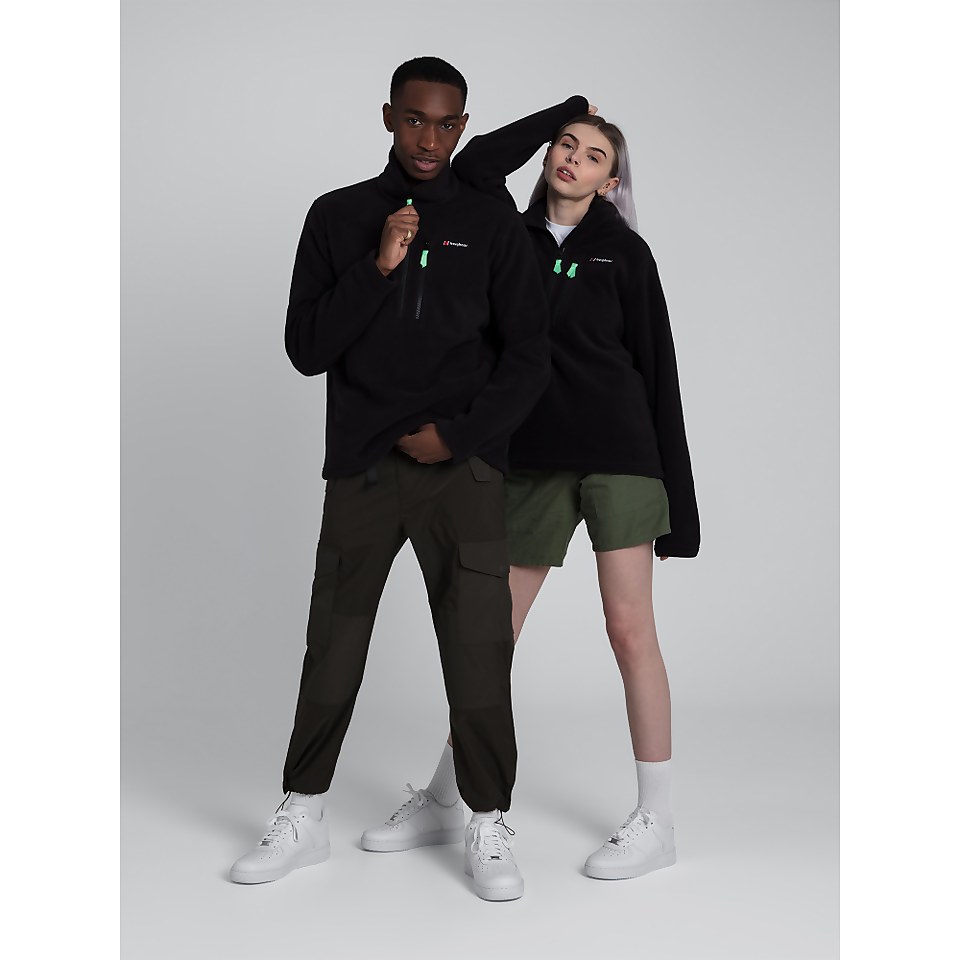 Unisex Prism Half Zip Fleece - Black