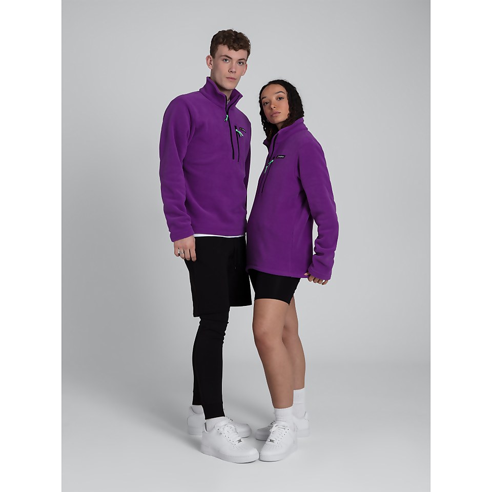 Unisex Prism Half Zip Fleece - Purple Magic