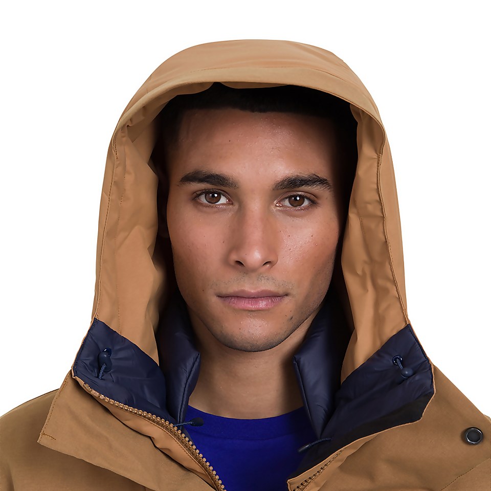 Men's Breccan Parka Jacket - Natural/Yellow