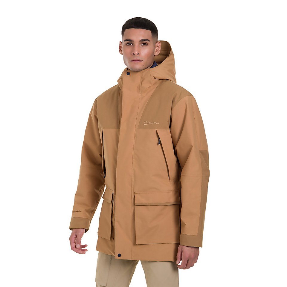 Men's Breccan Parka Jacket - Natural/Yellow