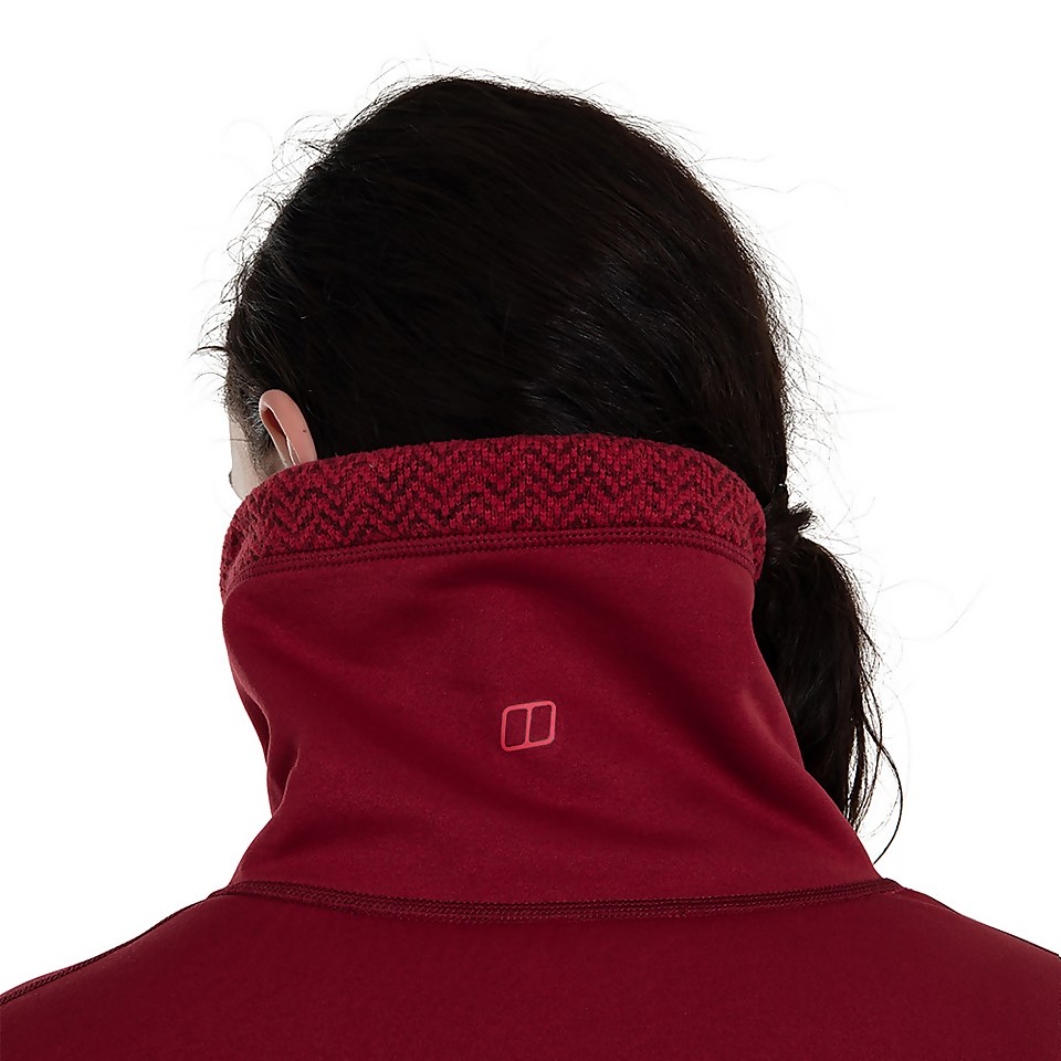 Women's Colca Fleece Jacket - Black / Red