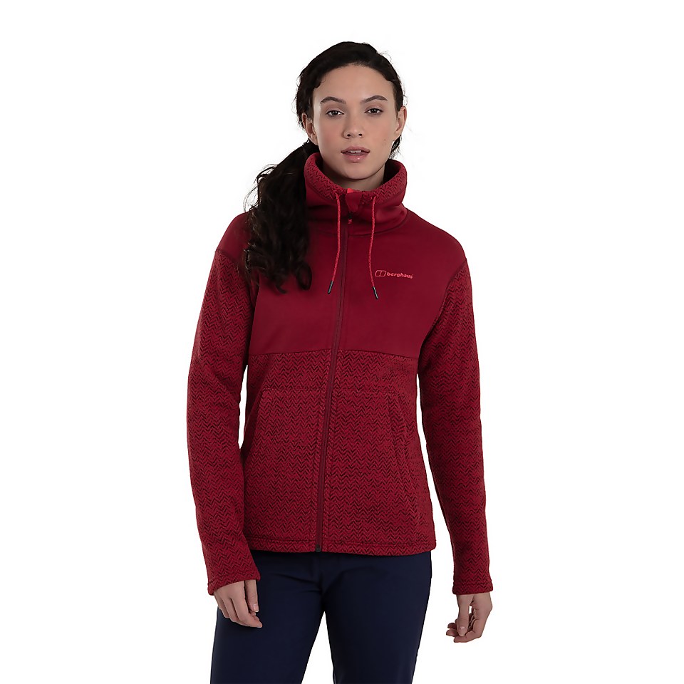 Women's Colca Fleece Jacket - Black / Red