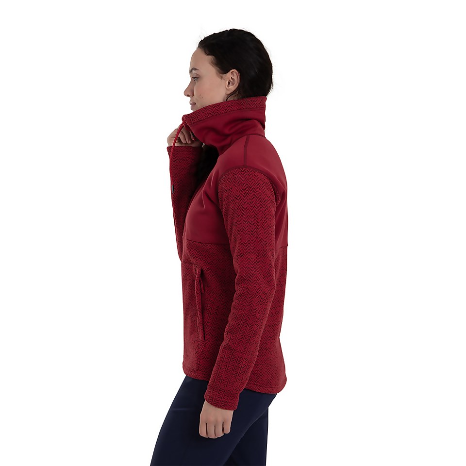 Women's Colca Fleece Jacket - Black / Red