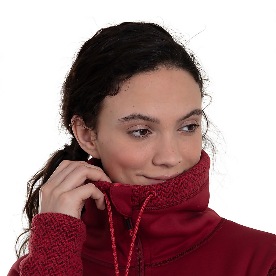 Women's Colca Fleece Jacket - Black / Red