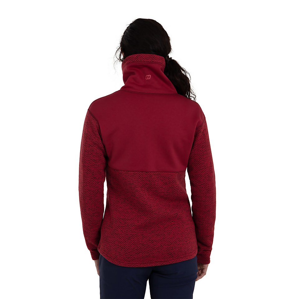 Women's Colca Fleece Jacket - Black / Red