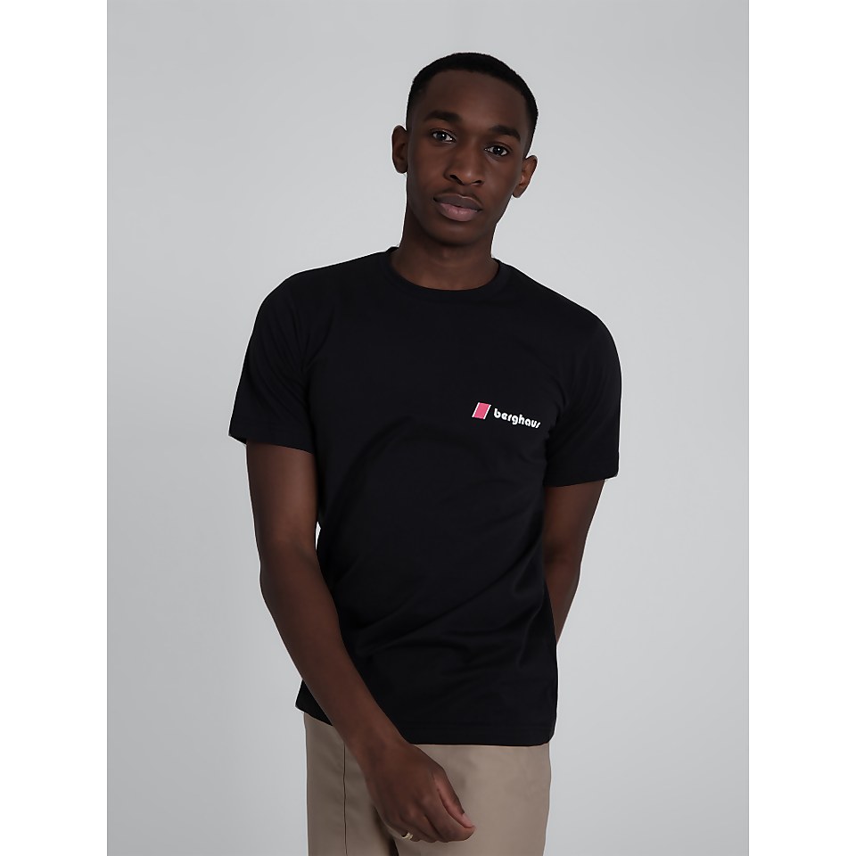 Unisex Heritage Front and Back Logo Tee - Black