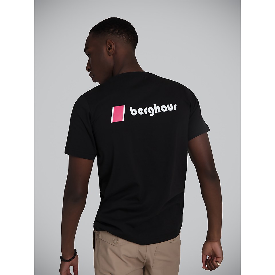 Unisex Heritage Front and Back Logo Tee - Black