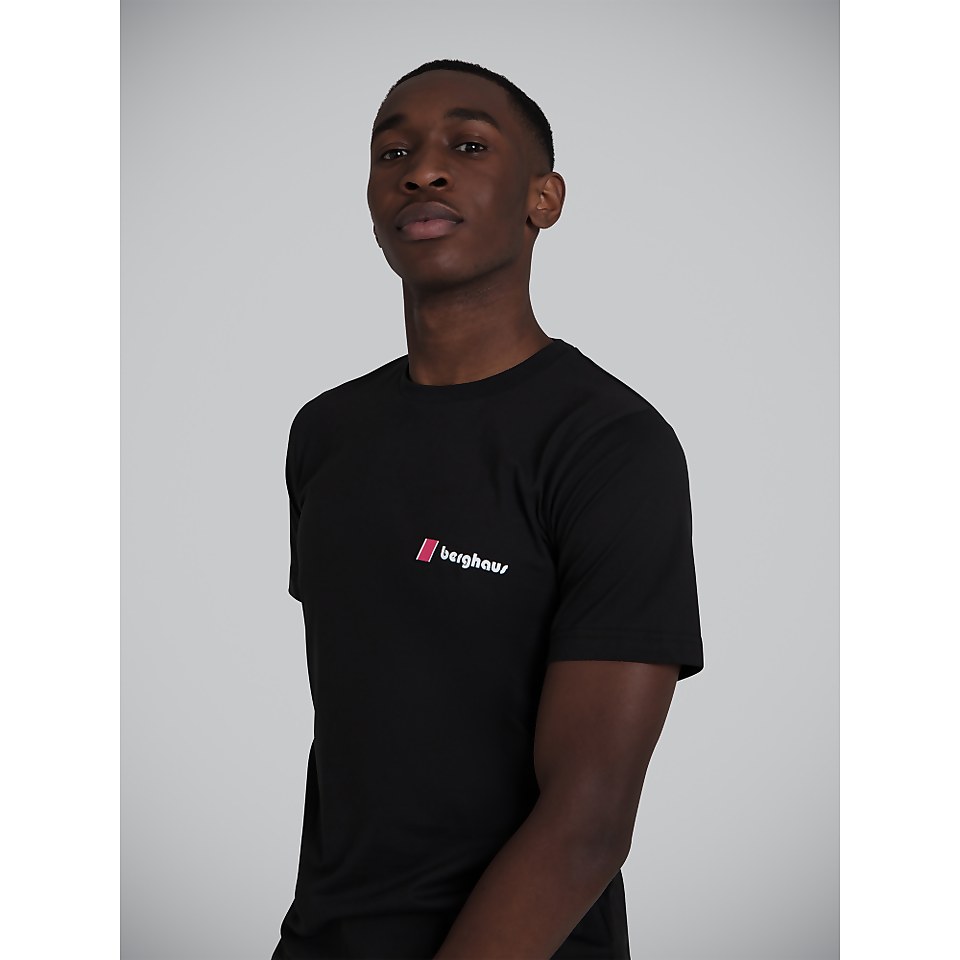 Unisex Heritage Front and Back Logo Tee - Black