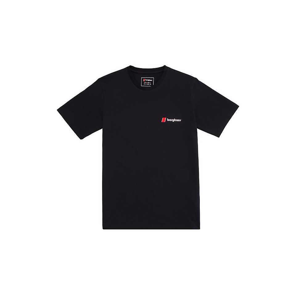 Unisex Heritage Front and Back Logo Tee - Black