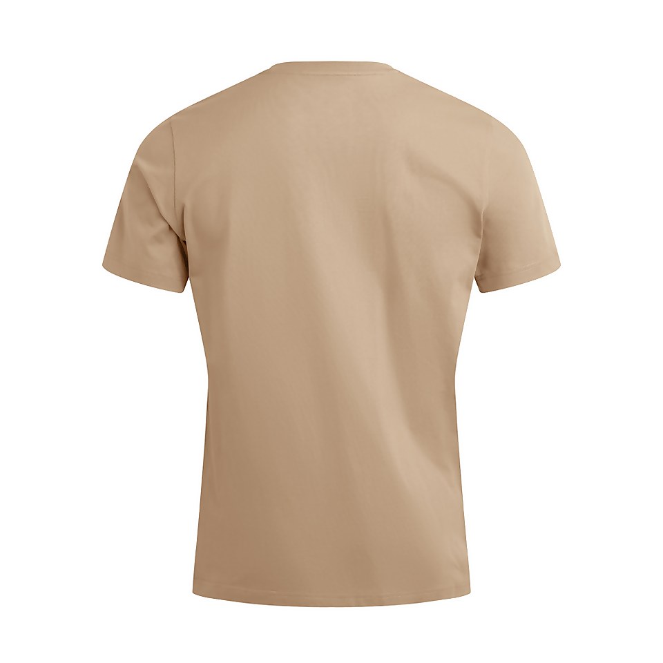 Men's Big Logo Short Sleeve T-Shirt - Beige