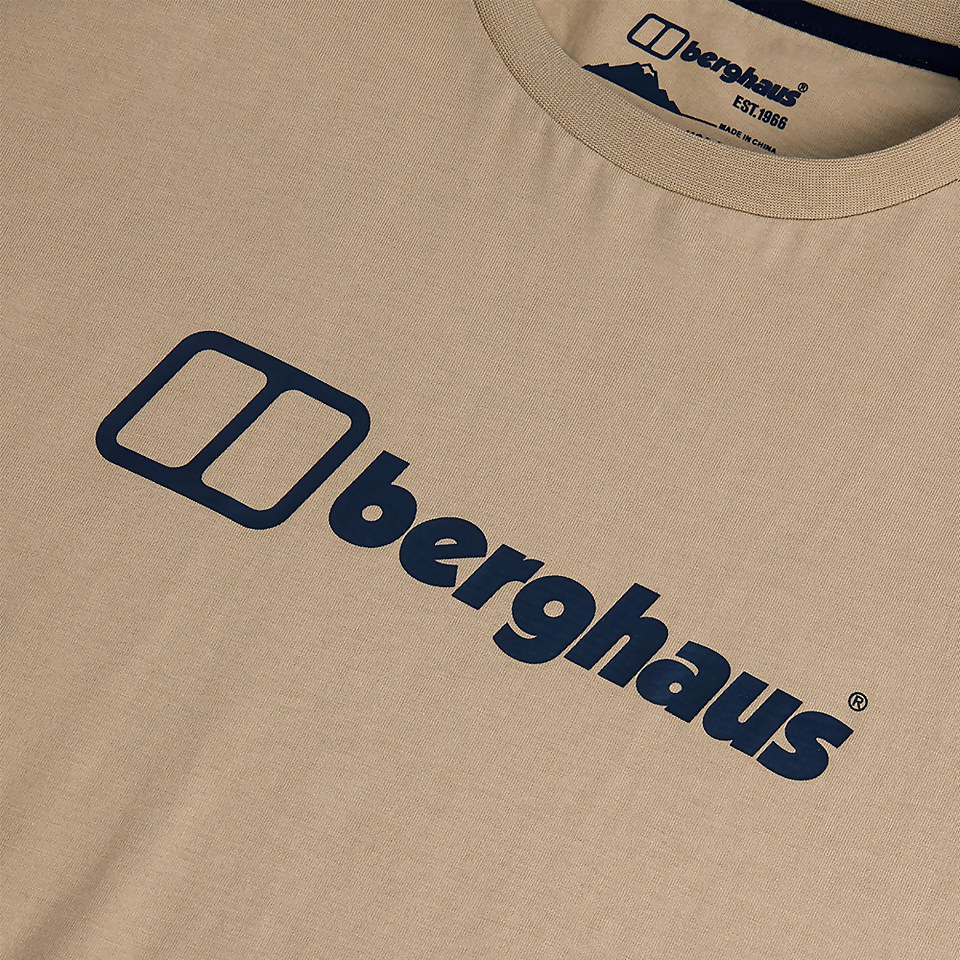 Men's Big Logo Short Sleeve T-Shirt - Beige