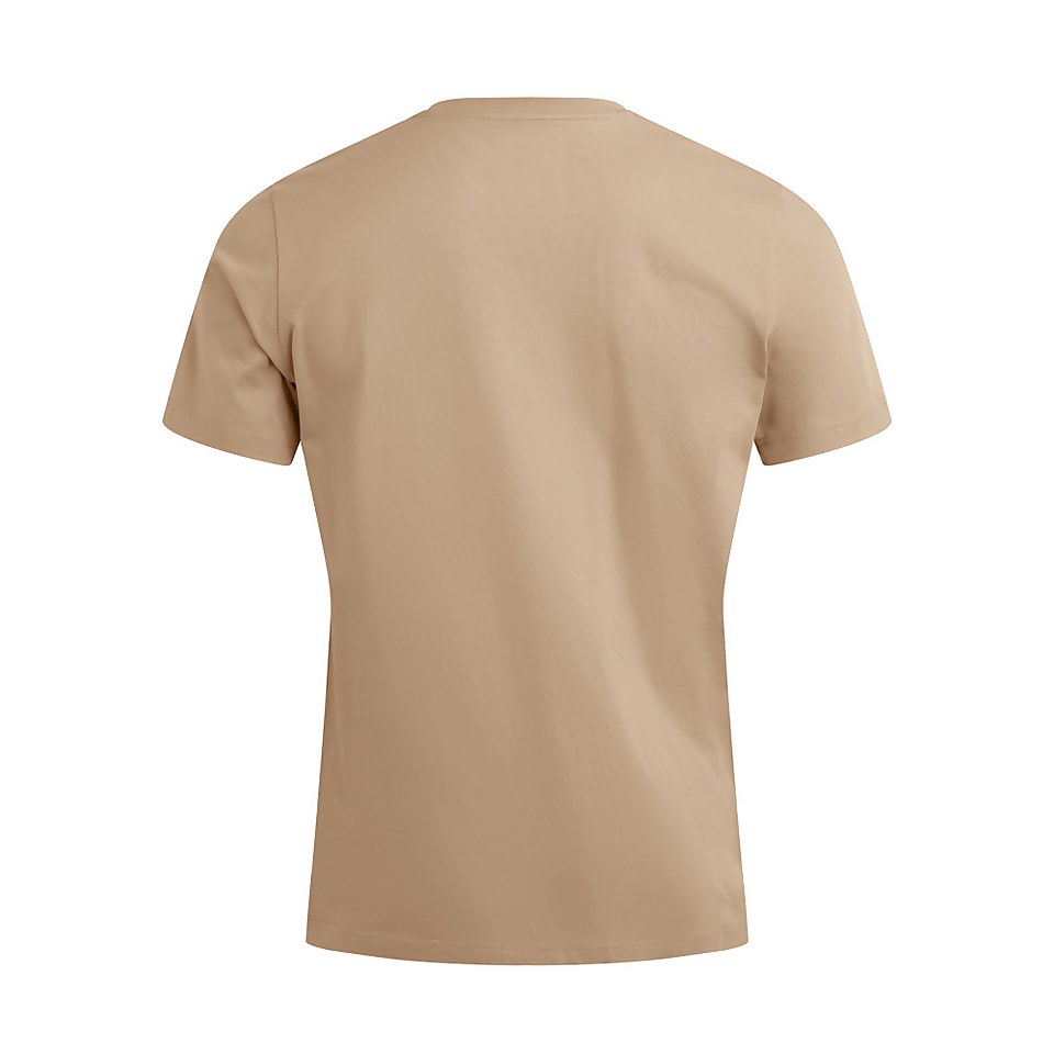 Men's Big Logo Short Sleeve T-Shirt - Beige