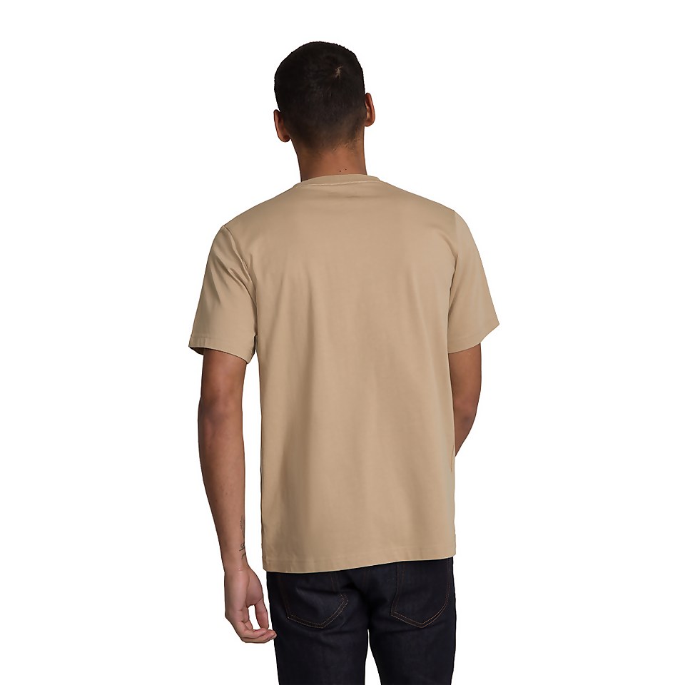 Men's Big Logo Short Sleeve T-Shirt - Beige