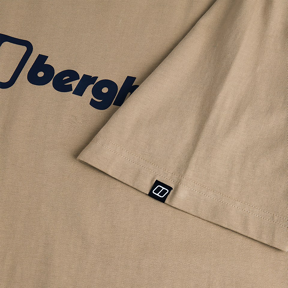 Men's Big Logo Short Sleeve T-Shirt - Beige