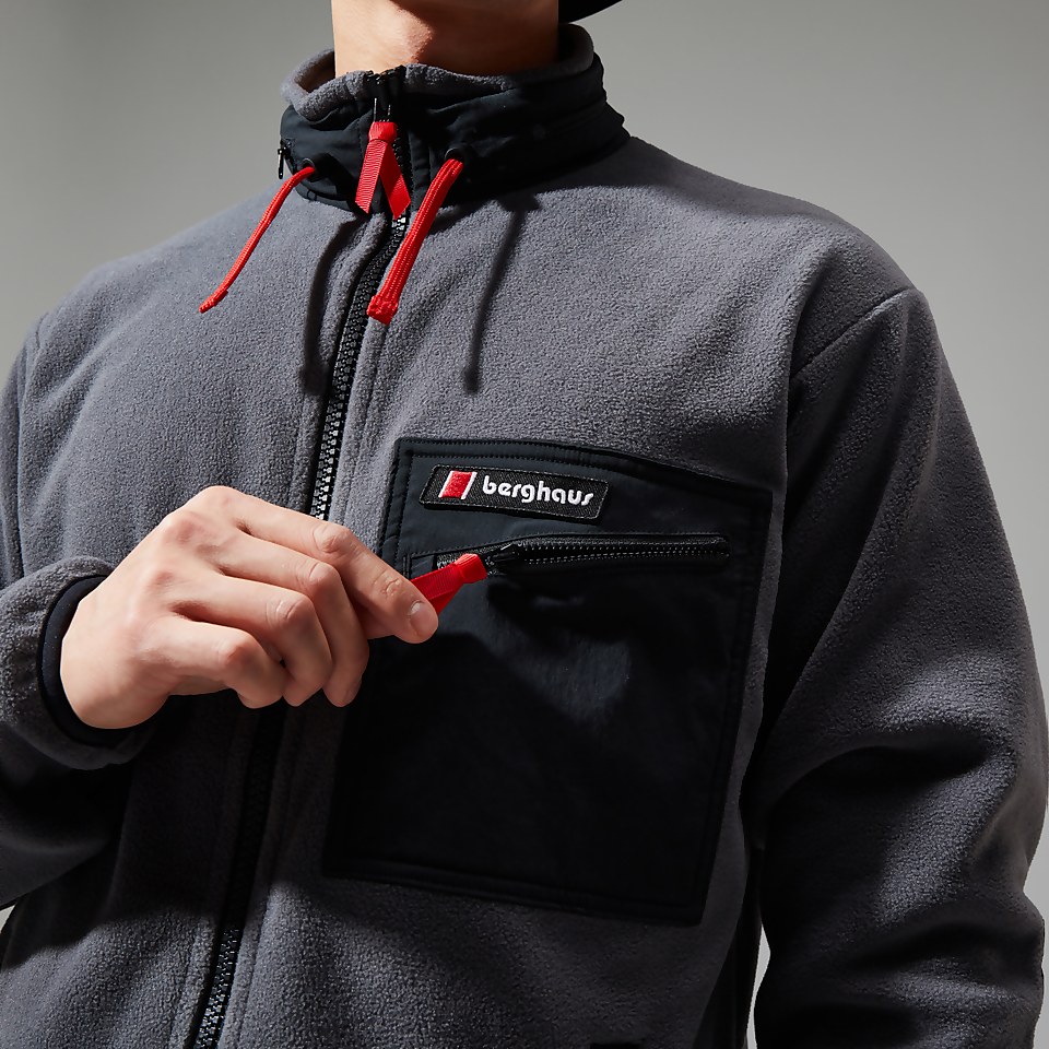 Unisex Ascent 91 Fleece Jacket - Grey/Black