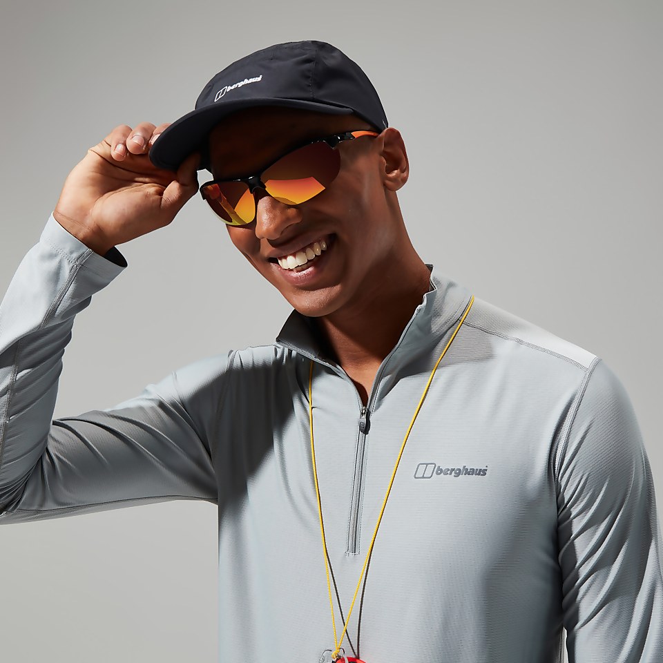 Men's 24/7 Tech Tee Long Sleeve Half Zip - Grey